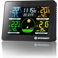 Bresser® Thermo Hygro Quadro NLX - Thermo-/Hygrometer mit 3 Außensensoren von Bresser