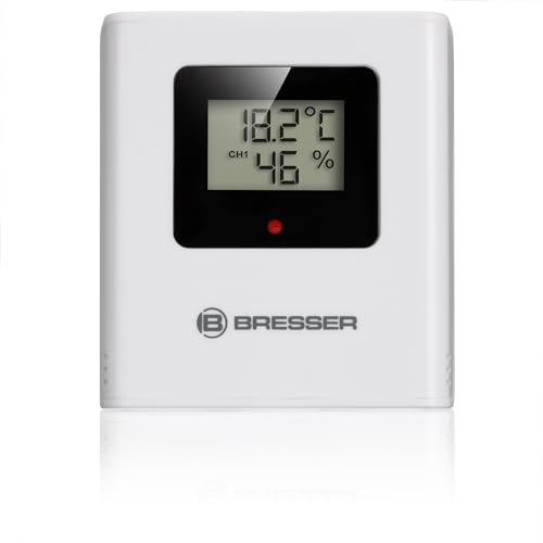 Bresser Thermo-Hygro-Außensensor, präziser Temperatur- & Luftfeuchtigkeitsmesser, als Stand-Alone-Lösung oder als Zusatzsensor für Wetterstationen von Bresser
