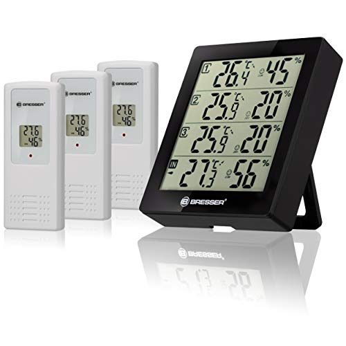Bresser Wetterstation Funk mit Außensensor Temeo Hygro Quadro inklusive 3 Außensensoren um bei 4 Umgebungen gleichzeitig Temperatur und Luftfeuchtigkeit zu messen und zu kontrollieren Bresser Wetterstation Funk mit Außensensor Temeo Hygro Quadro inklusive 3 Außensensoren um bei 4 Umgebungen gleichzeitig Temperatur und Luftfeuchtigkeit zu messen und zu kontrollieren von Bresser