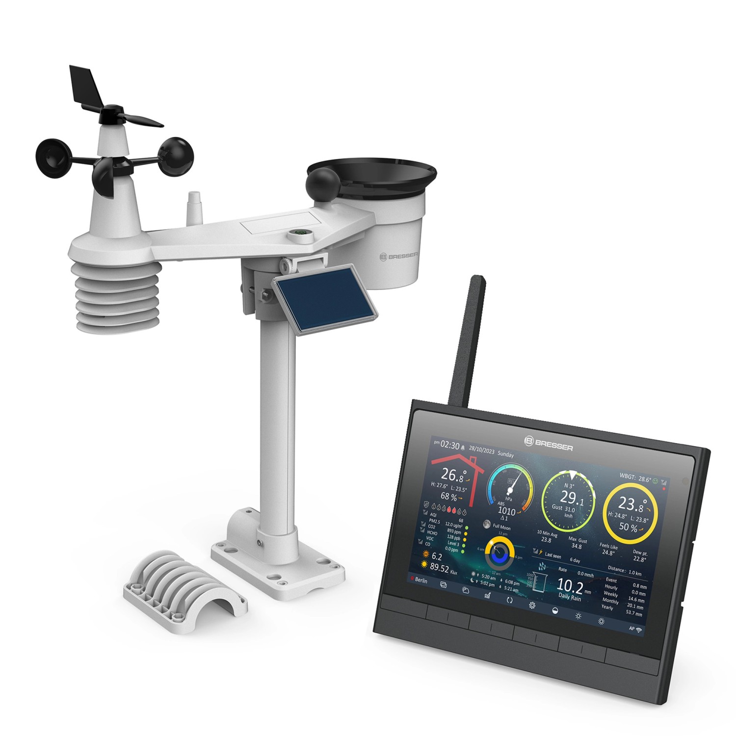 Bresser WLAN-Wetterstation MeteoChamp HD-Display 9-in-1 Bresser WLAN-Wetterstation MeteoChamp HD-Display 9-in-1 von Bresser