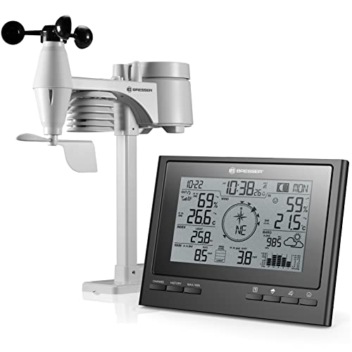 Bresser Wetterstation Funk mit Außensensor 7-in-1 Wetter-Center ClimateScout mit Profi-Außensensor, schwarz Bresser Wetterstation Funk mit Außensensor 7-in-1 Wetter-Center ClimateScout mit Profi-Außensensor, schwarz von Bresser