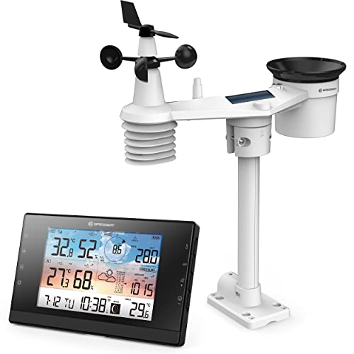 Bresser Wetterstation Funk mit Außensensor - WLAN-Wettercenter WSC mit 5-in-1-Multi-Sensor inkl. batterieunterstützendem Solarpanel, Wind- und Regenmesser Bresser Wetterstation Funk mit Außensensor - WLAN-Wettercenter WSC mit 5-in-1-Multi-Sensor inkl. batterieunterstützendem Solarpanel, Wind- und Regenmesser von Bresser