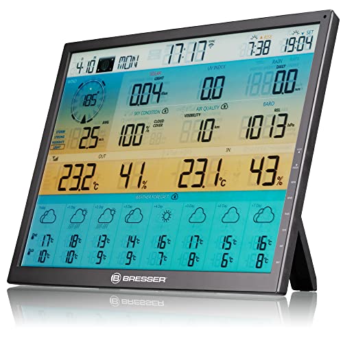 Bresser zusätzliche/Ersatz-Basisstation für 7003230 8-Tage 4CAST XL WLAN-Wetter-Center mit extra-großem 48,3-cm-Weitwinkel-Farbdisplay von Bresser