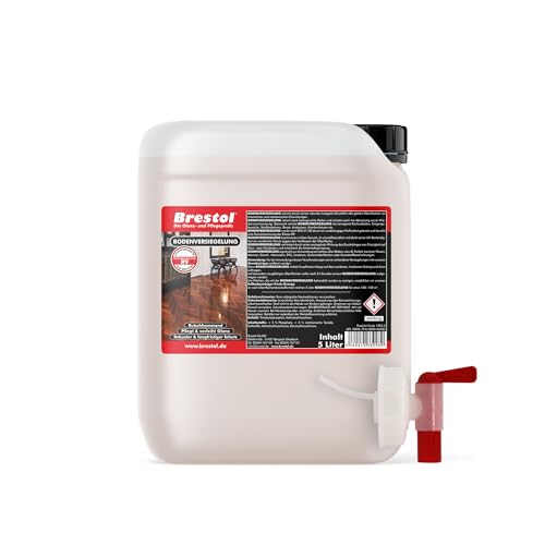 BRESTOL® BODENVERSIEGELUNG 5 Liter - Laminatversiegelung, Parkettversiegelung, PVC-Versiegelung, Holzbodenversiegelung, Langfristiger Schutz für Laminat, Linoleum, PVC & Holzböden von Brestol