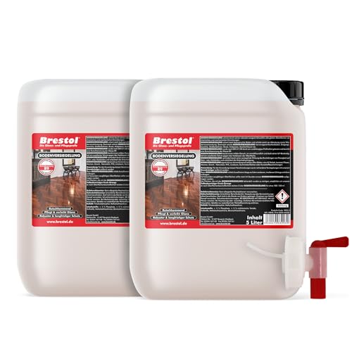 BRESTOL® BODENVERSIEGELUNG 2x 5 Liter - Laminatversiegelung, Parkettversiegelung, PVC-Versiegelung, Holzbodenversiegelung, Langfristiger Schutz für Laminat, Linoleum, PVC & Holzböden von Brestol