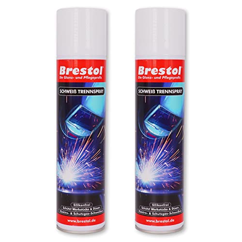 BRESTOL® SCHWEIß TRENNSPRAY 2x 400 ml Schweiss Schutzspray Schweiß Schutzspray Schweiss Trennspray Schweissnahtspray Schweißnahtspray von Brestol