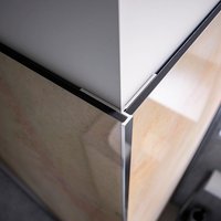 BREUER Eckprofil, Aluminium, L: 2550 mm, für Rückwände - silberfarben BREUER Eckprofil, Aluminium, L: 2550 mm, für Rückwände - silberfarben von Breuer