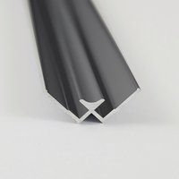 BREUER Profilinnenecke, Aluminium, L: 2100 mm, für Rückwände - grau von Breuer