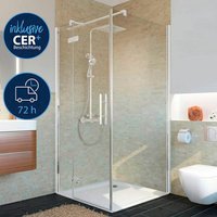 BREUER Seitenwand, BxH: 90 x 200cm, Glas - silberfarben von Breuer