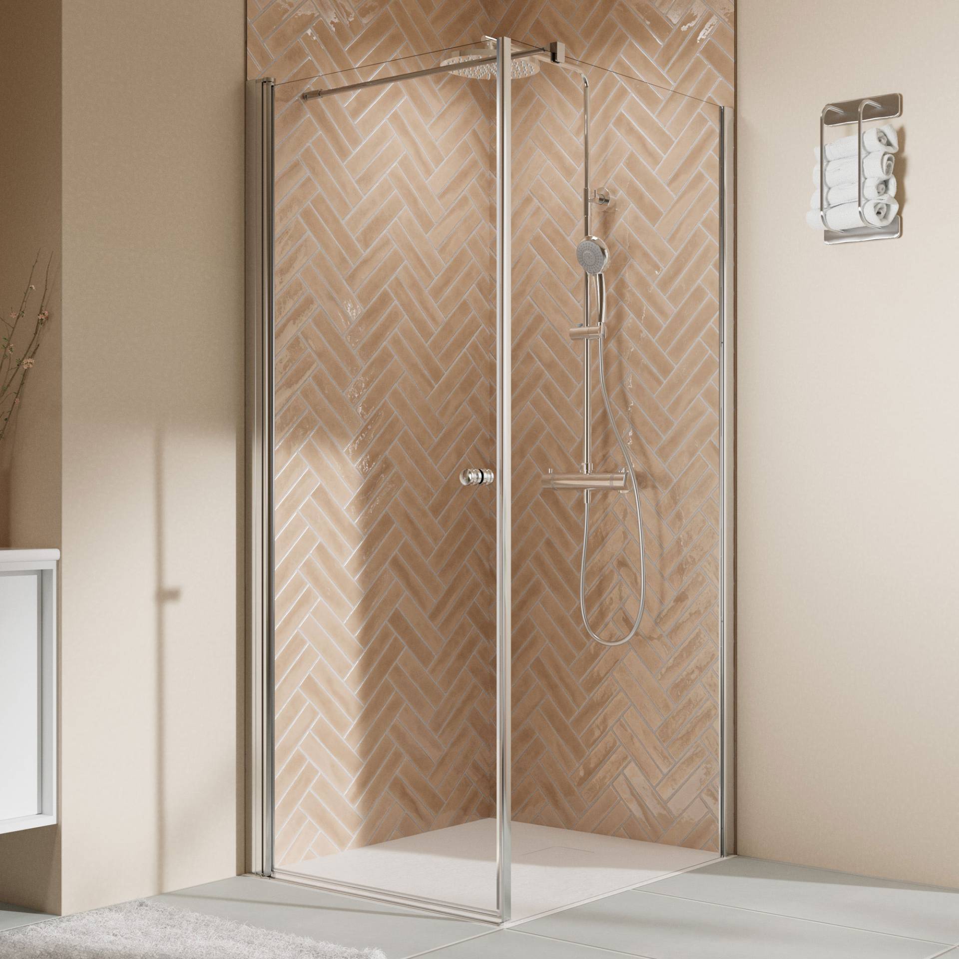 Breuer Drehtür 'Elana 2.0' für Seitenwand, links, chromfarben 90 x 200 cm Breuer Drehtür 'Elana 2.0' für Seitenwand, links, chromfarben 90 x 200 cm von Breuer