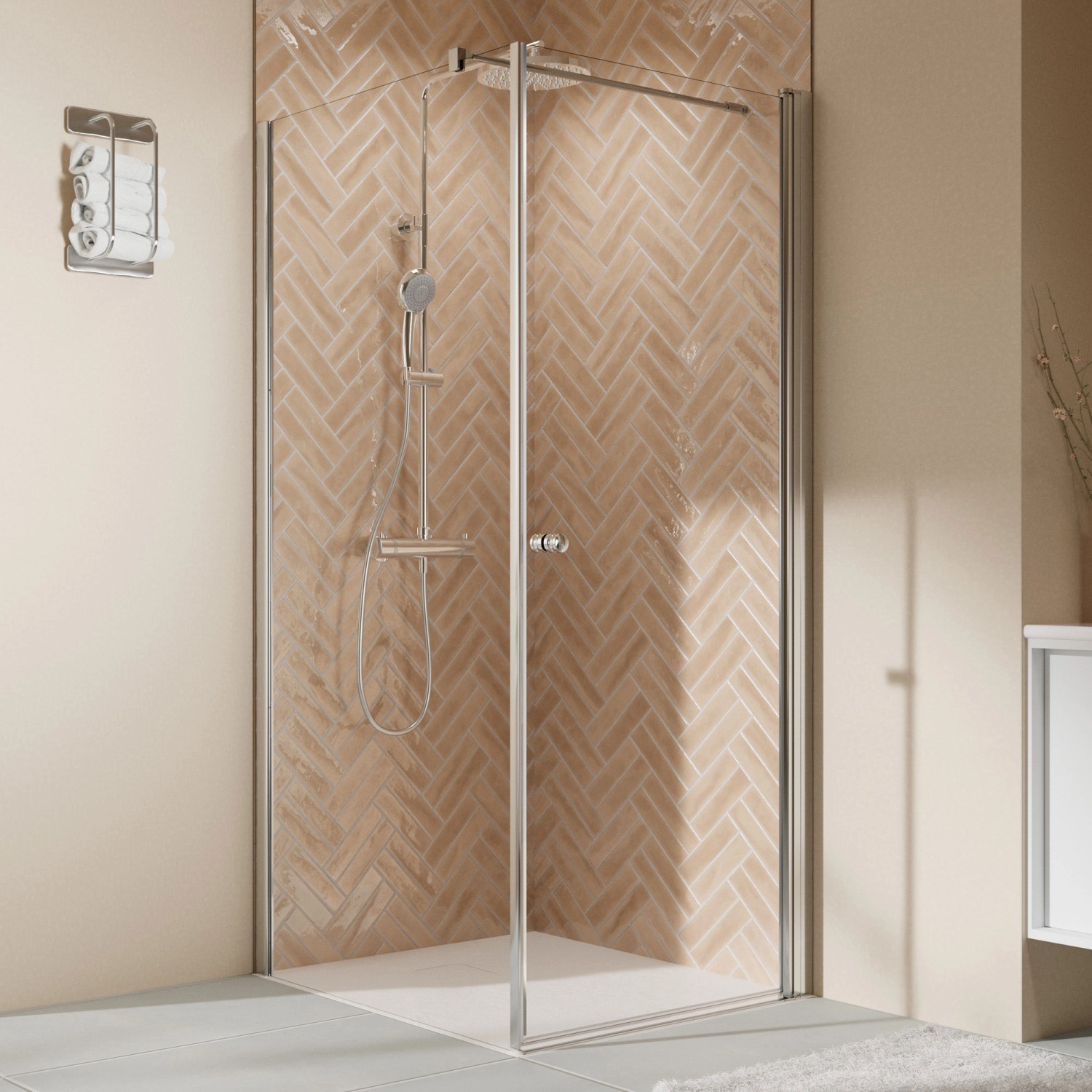 Breuer Drehtür Rechts Elana 2.0 Seitenwand Sicherheitsglas 200 x 90 cm Silber Breuer Drehtür Rechts Elana 2.0 Seitenwand Sicherheitsglas 200 x 90 cm Silber von Breuer