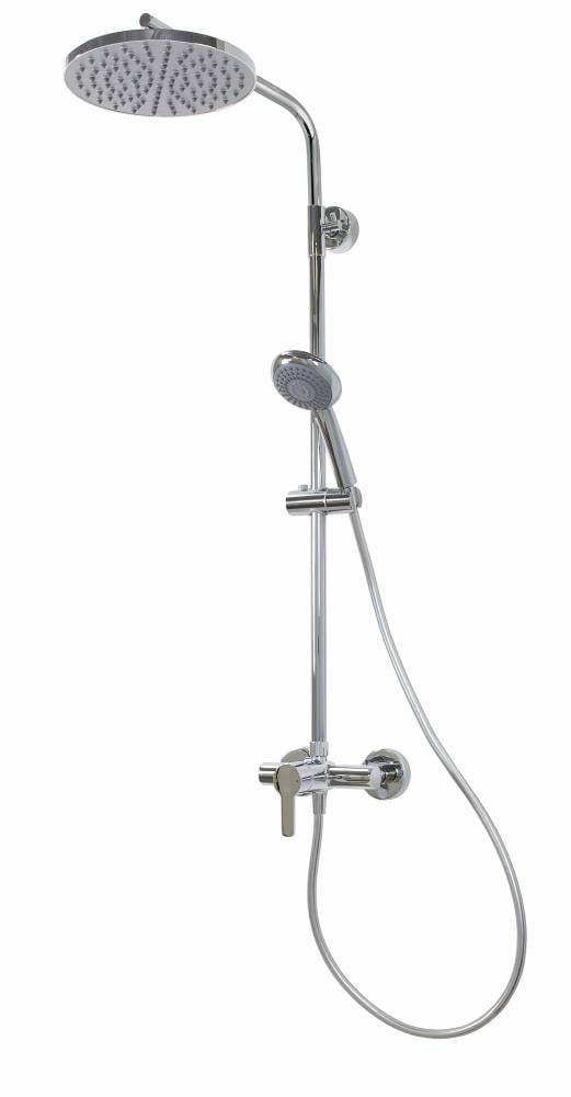 Breuer Duschsäule Aquamaxx 310 Einhebelm. Einhebelmischer verchromt Kopfbrause rund von Breuer