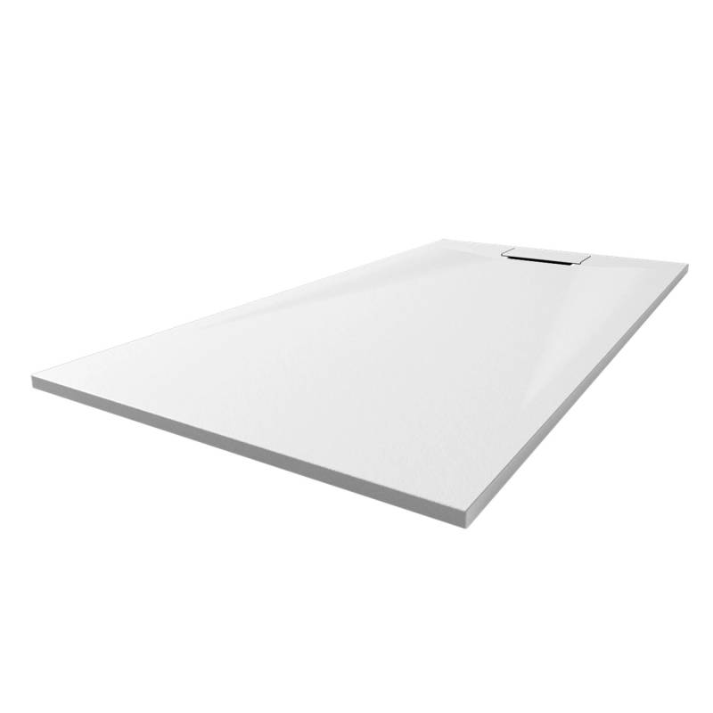 Breuer Duschwanne LiteLine Rechteck Mineralguss Weiß 60 cm x 80 cm x 120 cm von Breuer