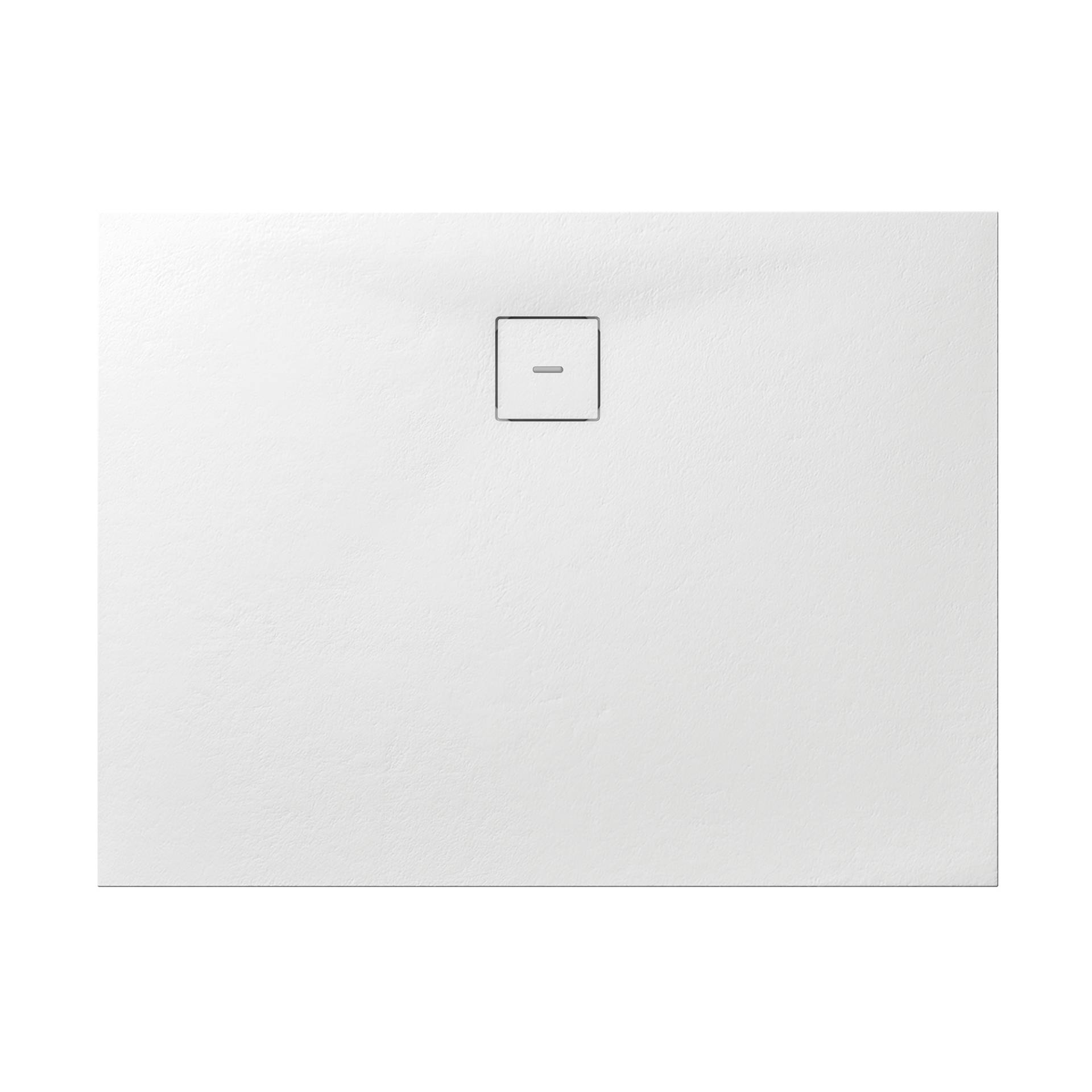 Breuer Duschwanne 'Modern Line Steinoptik' Mineralguss weiß 80 x 100 x 4 cm von Breuer