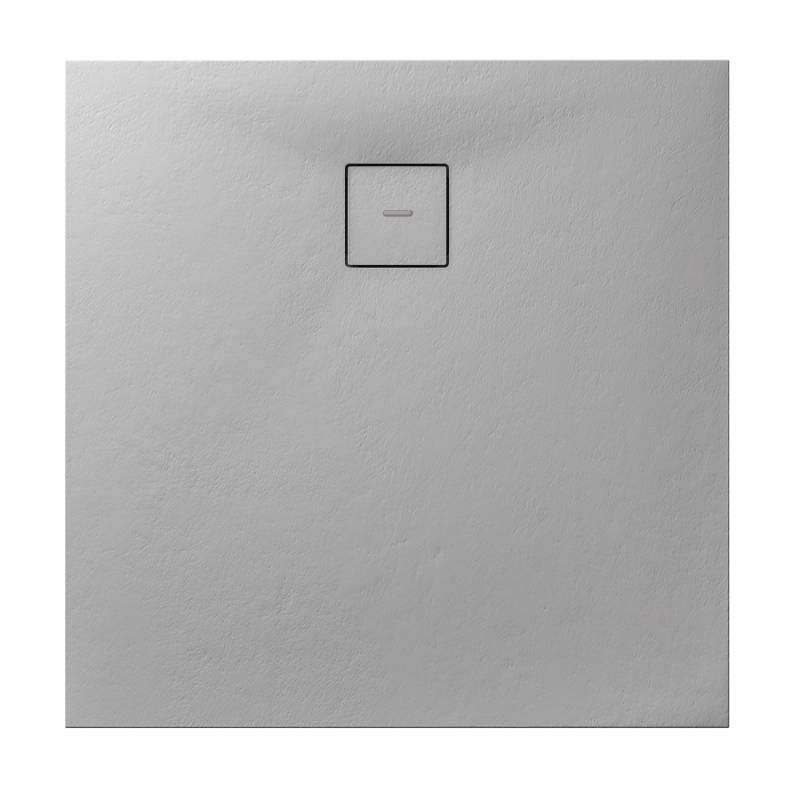 Breuer Duschwanne Modern Line Steinoptik Quadrat 120 cm x 120 cm Steingrau von Breuer