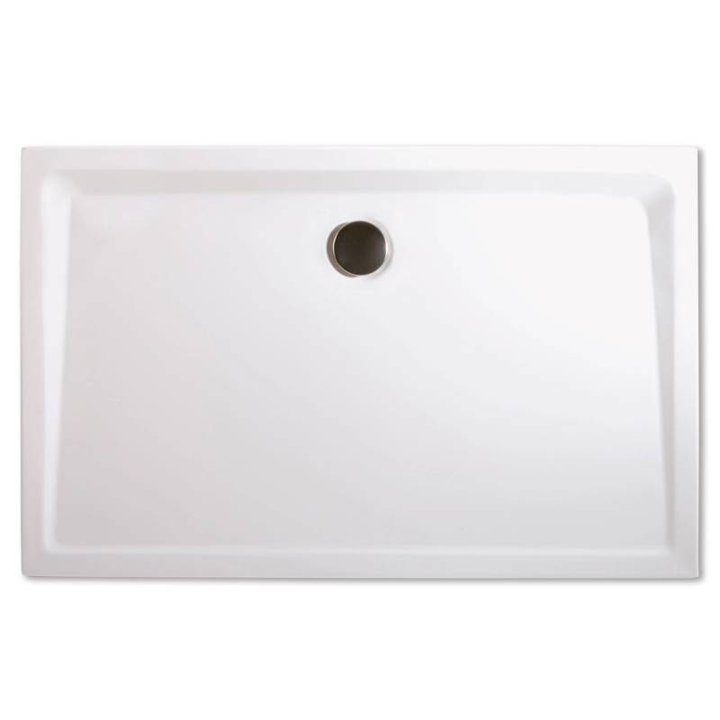 Breuer Duschwannen-Set Extraflach Classic Line Rechteck 100 cm x 90 cm Weiß von Breuer