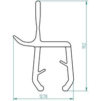 Breuer - Spritzschutzprofil 2 x 424 mm Profil Spritzschutz Duschdichtung von Breuer