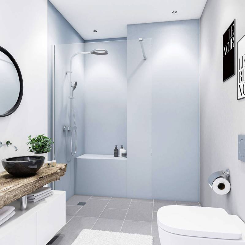 Breuer Duschrückwand Silbergrau Farbe 90x210x0,3 cm Breuer Duschrückwand Silbergrau Farbe 90x210x0,3 cm von Breuer