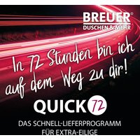 Modern Line Steinoptik Quadrat-Duschwanne inkl. Siphon von Breuer