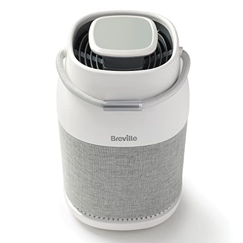 Breville 360° Light Protect Luftreiniger | leiser, H13 True HEPA-Filter | entfernt 99,97% an Staub, Rauch, Pollen & mehr | 3 Geschwindigkeiten | Nachtmodus | Filteraustausch-Anzeige | Touch-Bedienfeld von Breville