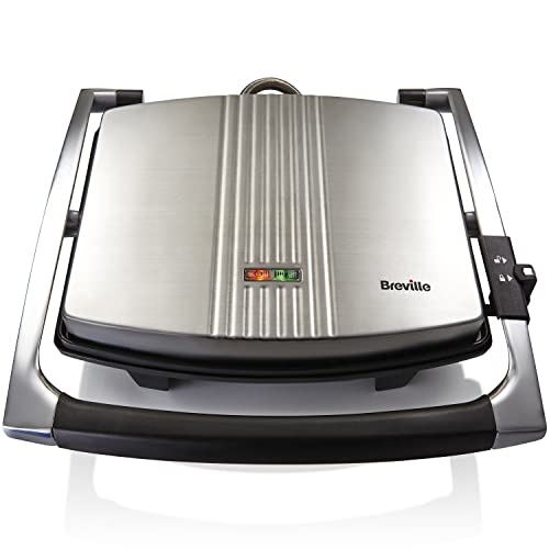 Breville Sandwich/Panini Press & Toastie Maker | 4-Slice | Stainless Steel [VST026X] von Breville
