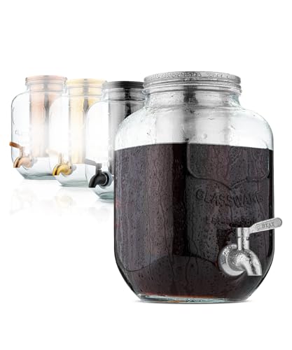 Brew To A Tea BTaT Kaffeebereiter, 3,5 l Einmachgläser, Getränkespender, Kaffeekocher, Eistebereiter, Kaltgebrüh-Kaffeekaraffe, Getränkespender, Glasspender, Kaltbrühsystem Brew To A Tea BTaT Kaffeebereiter, 3,5 l Einmachgläser, Getränkespender, Kaffeekocher, Eistebereiter, Kaltgebrüh-Kaffeekaraffe, Getränkespender, Glasspender, Kaltbrühsystem von Brew To A Tea