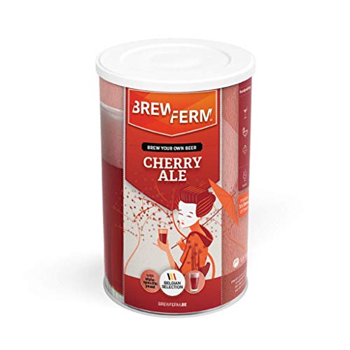 Brewferm - Bierkit Cherry Ale - Bierbrauset Zum Selber Brauen - 9 Liter - Ein kupferfarbenes, leicht säuerliches, aber süß schmeckendes Kirschbier von Brewferm