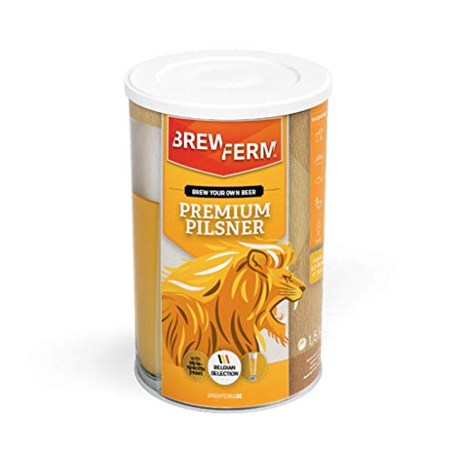Brewferm - Bierkit Premium Pilsner - Bierbrauset Zum Selber Brauen - 12 Liter - Ein echtes Luxus-Pilsner von Brewferm