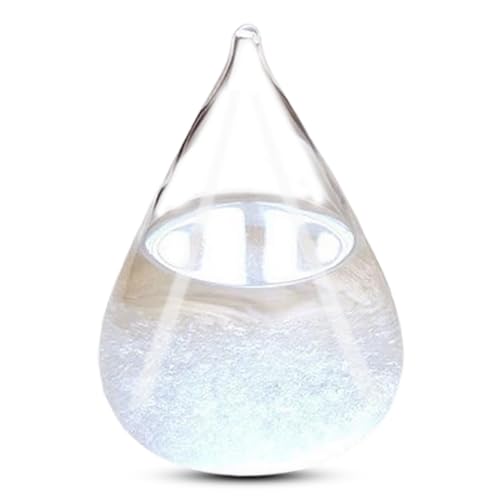 Sturmglas Wetterstation, Kleine tropfenförmige Wettervorhersage Glasflasche, Mini Sturmglas Barometer Deko Schneekugel Kristallkugel, Glas Handwerk Geschenk (S) Sturmglas Wetterstation, Kleine tropfenförmige Wettervorhersage Glasflasche, Mini Sturmglas Barometer Deko Schneekugel Kristallkugel, Glas Handwerk Geschenk (S) von Brewlix
