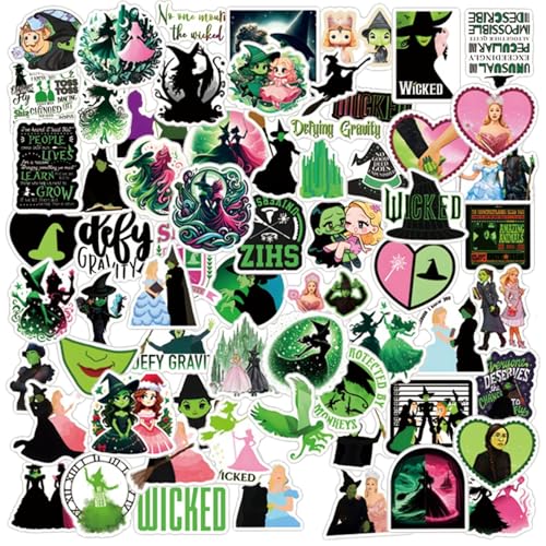 110 Stück Wicked Sticker Set, Wasserfest Aesthetic Anime Sticker für Laptop Handys Scrapbook Koffer Kindle Helm Motorrad Skateboard Auto 110 Stück Wicked Sticker Set, Wasserfest Aesthetic Anime Sticker für Laptop Handys Scrapbook Koffer Kindle Helm Motorrad Skateboard Auto von Brewlix