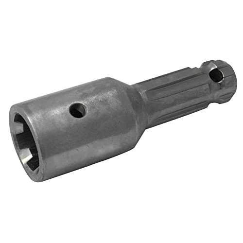 Brey-B-Technik Zapfwellenadapter 1 3/8 Hülse zu 1 1/8 Zapfen 0522 1477, Grau, Metall, Unbehandelt, nicht wasserfest, Zapfwellenverlängerung mit Spannhülsenbefestigung von Brey-B-Technik