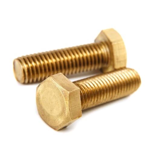 M4 M5 M6 M8 M10 M12 M14 M16 M20 Messing-Sechskant-Maschinenschrauben Kupferschrauben Sechskantschrauben, M10 (2pcs) von Breyhda