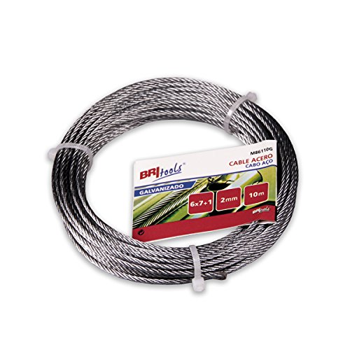 BriTools – verzinktes Stahlkabel, silber, M86120G von BriTools