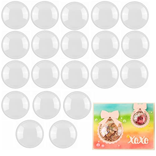 Briartw Runde Streuerabdeckungen für Shaker-Karten, Scrapbooking, flache Streuer, 6,4 cm Durchmesser, 20 Stück von Briartw