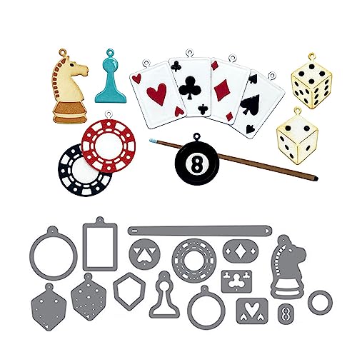 Brettspiele, Stanzformen für Kartenherstellung, Stanzformen für DIY, Scrapbooking, handgemachtes Papier, Basteln, Prägeschablone, Fotoalbum, Bastelwerkzeug, Dekorationskarten von Briartw