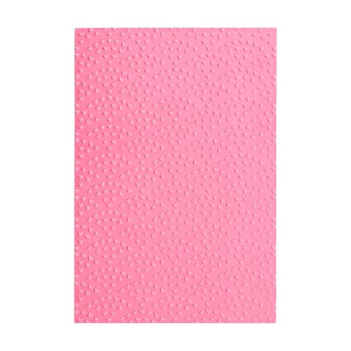 Briartw 3D-Prägeschablone mit gewelltem Herz, 16 x 11,5 cm, transparentes Kunststoff-Kartenherstellungswerkzeug für Scrapbooking, Papierbasteln, DIY-Fotoalben, Textur-Stempelvorlage für handgefertigte von Briartw