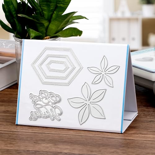 Briartw Magnetischer Stanzformen-Aufbewahrungsständer, doppelseitig, starker Halt für Metall-Stanzformen, Bastel-Stanzplattform, faltbarer und kompakter Stanz-Organizer (16,5 x 21,1 cm) von Briartw