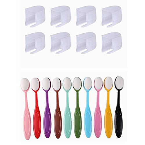 Craft Tinte Mischpinsel 10 Farben + 10 Pinsel Deckel Verpackung Set weit verbreitet gemischt Pinsel farbig codierte Griffe Pinsel für Scrapbooking von Briartw