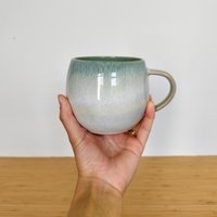 Handgemachte Keramiktasse - Aquagrün Handgemachte Keramiktasse - Aquagrün von BricabraqueStudio