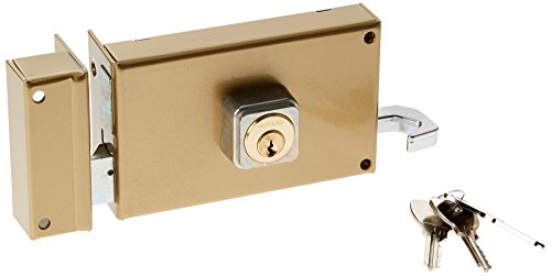 BRICARD 1824 Kastenschloss, horizontale Ziehung 5 Haltestifte wendbar Ziehen/Schieben 140 x 85 Dore links, gold BRICARD 1824 Kastenschloss, horizontale Ziehung 5 Haltestifte wendbar Ziehen/Schieben 140 x 85 Dore links, gold von Bricard