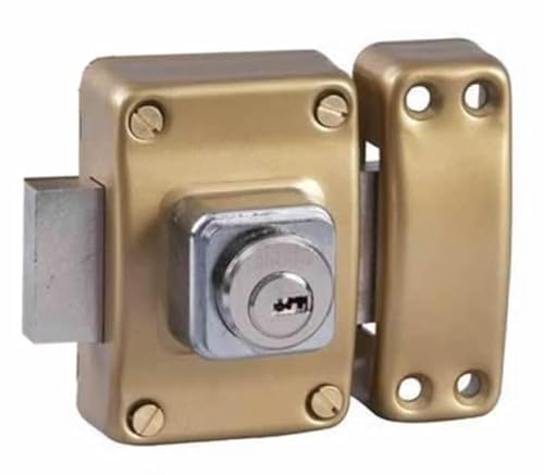 BRICARD 1957 Riegel Alpha 2 Eingänge Zylinder 45 mm Ø 22 mm gold von Bricard