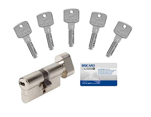 Bricard 15104 Schließzylinder A6, 30+30, mit 5 Schlüsseln, vernickelt Bricard 15104 Schließzylinder A6, 30+30, mit 5 Schlüsseln, vernickelt von Bricard