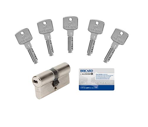 Bricard Schloss 15105 Zylinder A6, 30 + 30 cm, mit 5 Schlüssel, vernickelt Bricard Schloss 15105 Zylinder A6, 30 + 30 cm, mit 5 Schlüssel, vernickelt von Bricard