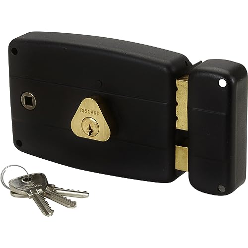 Bricard 1841 Alpha waagerechtes Wandschloss 2 Zylinder Einführungen 5 Pins gerade schwarz Bricard 1841 Alpha waagerechtes Wandschloss 2 Zylinder Einführungen 5 Pins gerade schwarz von Bricard