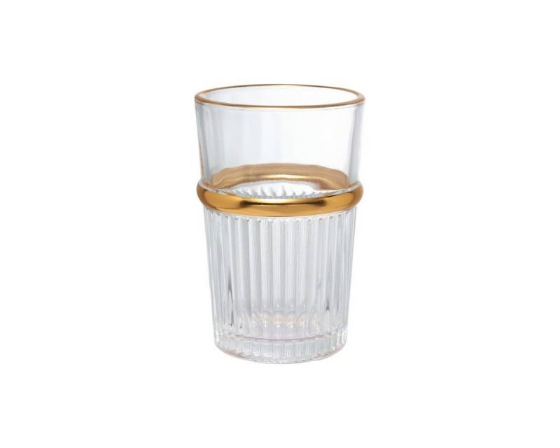 Bricard Gläser-Set Fariza Trinkgläser Whiskeygläser 200ml 12er-Set, 12-tlg. goldene Akzente von Bricard