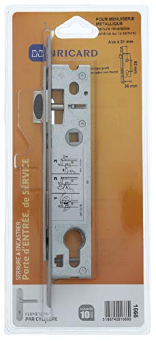 Bricard Serrure à mortaiser Pour menuiserie métallique 1666 Einsteckschloss für Eingangs-oder Serviceanbieter aus PVC, Metall Abstand 92 mm, Achse, Axe à 21 mm Bricard Serrure à mortaiser Pour menuiserie métallique 1666 Einsteckschloss für Eingangs-oder Serviceanbieter aus PVC, Metall Abstand 92 mm, Achse, Axe à 21 mm von Bricard