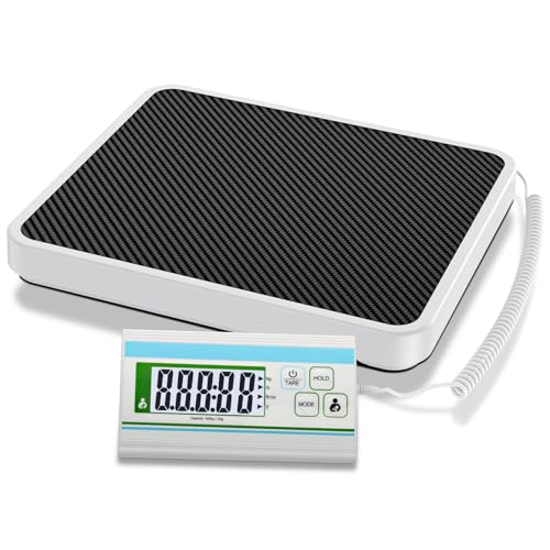 BRICH Medizinische Personenwaage Digital 300 kg, Körperwaage mit Hochpräzise Messung, Digital Display, Tara-Funktion, ideal für Klinik, Büro, Fitnessstudio und Zuhause von Brich