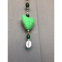 Grüne Herzgirlande - Hoffnung von BrickLaneSewingCo