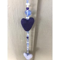 Herzgirlande - Blau von BrickLaneSewingCo