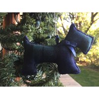 Scottie Ornament - "Blackwatch Kariert" von BrickLaneSewingCo